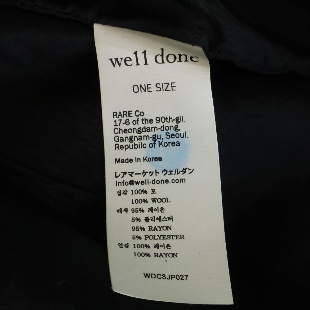 we11done (ウェルダン) 23AW CHECK ANORAK WOOL SHIRT チェック