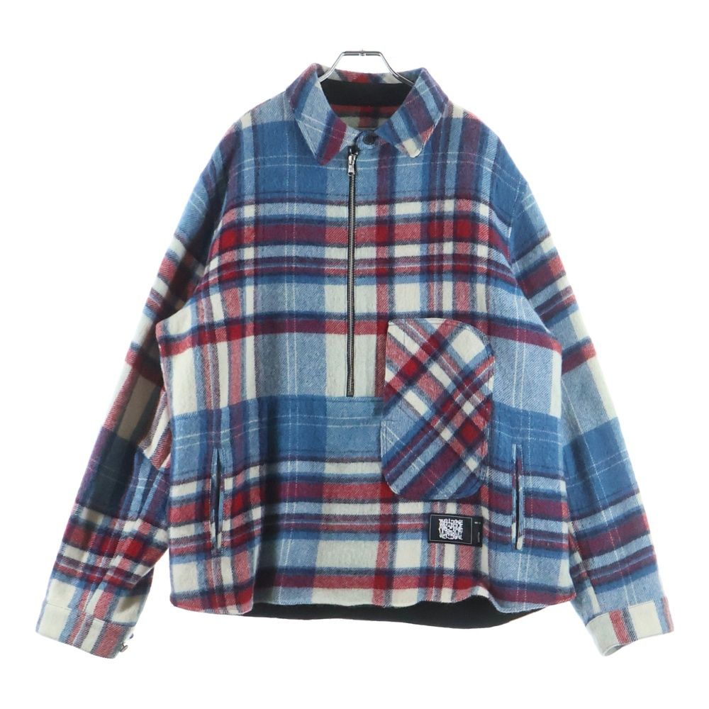 we11done (ウェルダン) 23AW CHECK ANORAK WOOL SHIRT チェック 