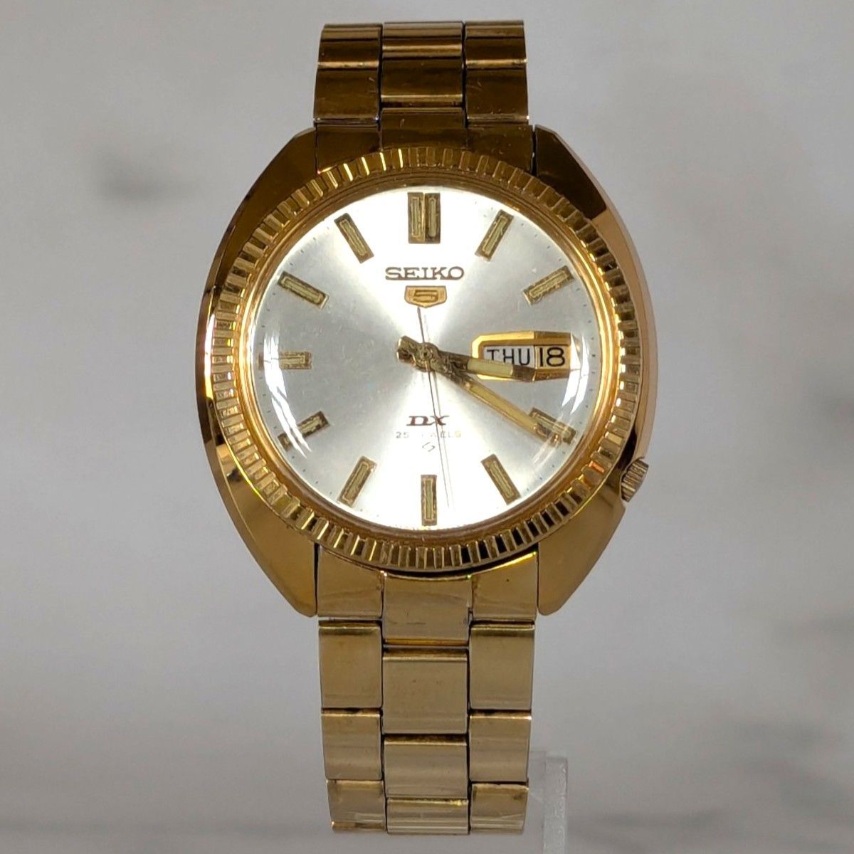 デッドストック SEIKO 6106-8020 金張り 自動巻 25石 デイデイト 1970年代 正常稼働 ヴィンテージ 260301