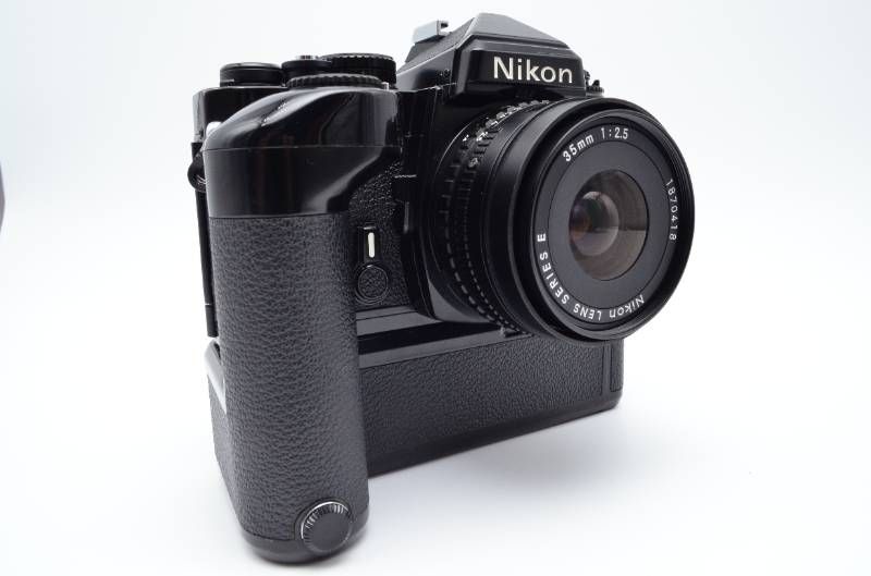 現状品】Nikon ニコン FE ブラック 35mmフィルムカメラ MD-12 モーター