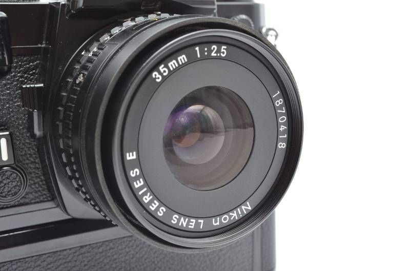 現状品】Nikon ニコン FE ブラック 35mmフィルムカメラ MD-12 モーター