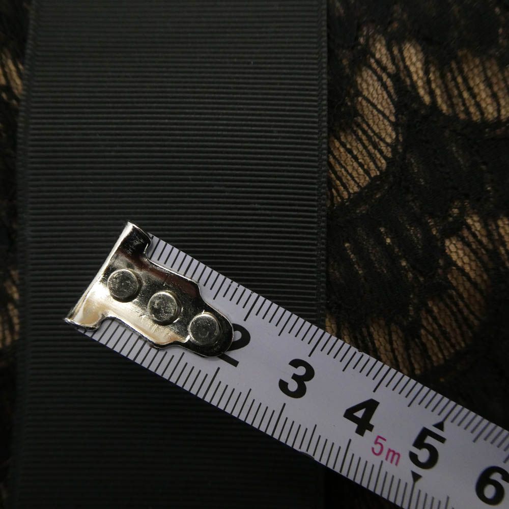 TADASHI SHOJI タダシショージ フレンチスリーブ 総レース ウエストベルト ドレス ワンピース ブラック系 ベージュ系【中古】 TADASHI SHOJI タダシショージ フレンチスリーブ 総レース ウエスト
