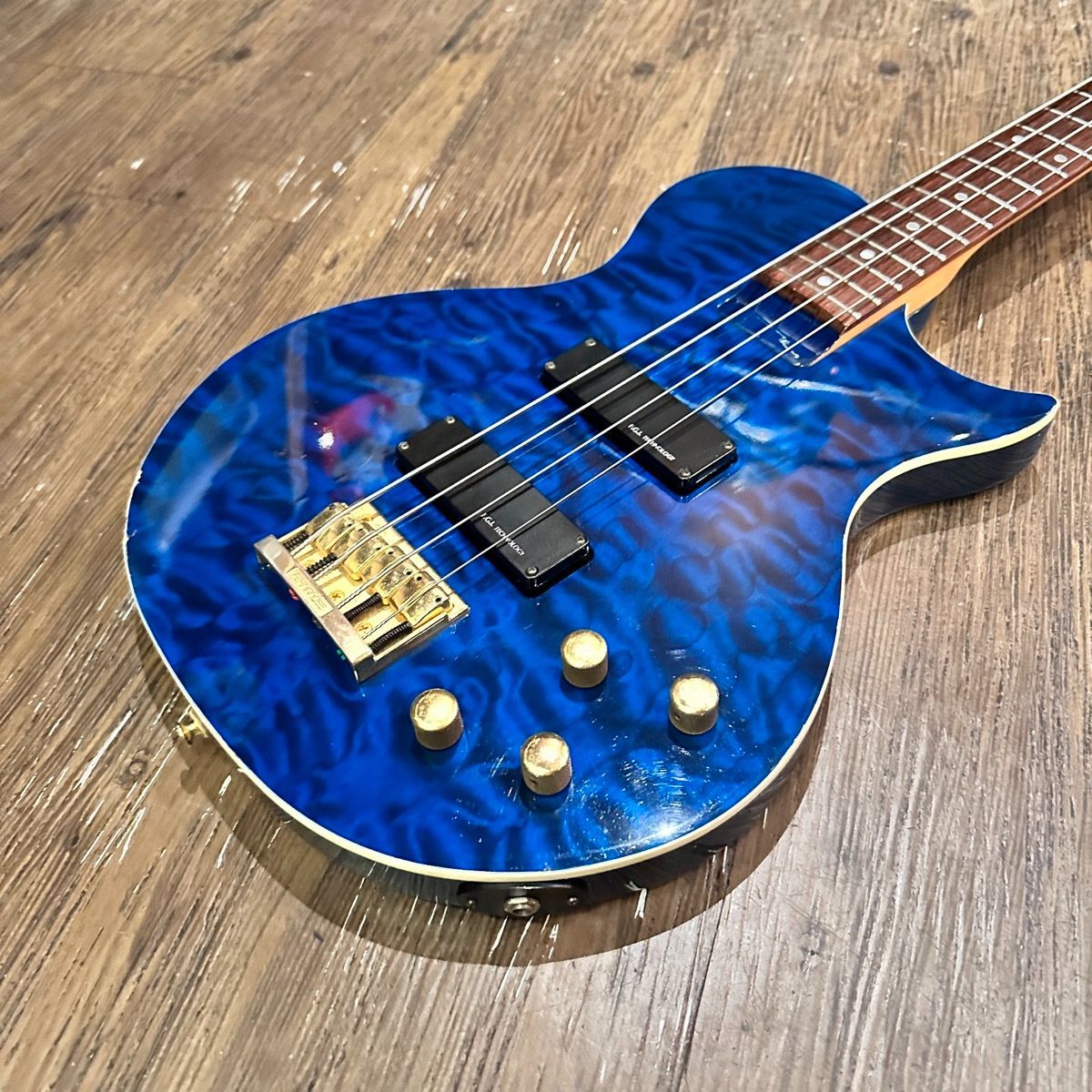 Burny LSB-65 レスポール タイプ アクティブ Electric Bass エレキ