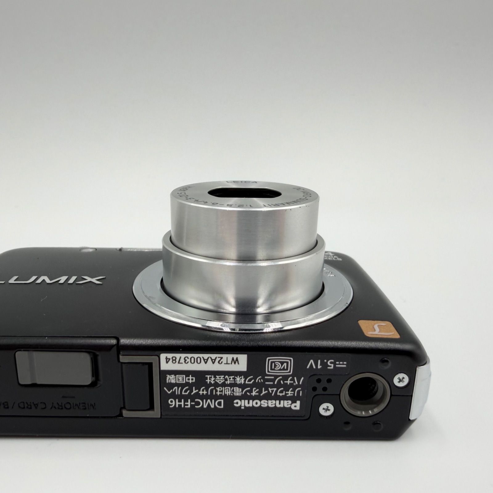 美品】Panasonic LUMIX DMC-FH6 ブラック ライカレンズ - メルカリ