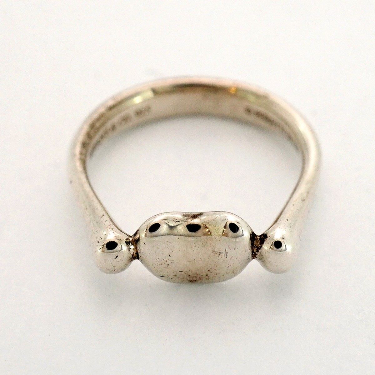 S28中古品～ティファニー ビーン リング スターリングシルバー 925 