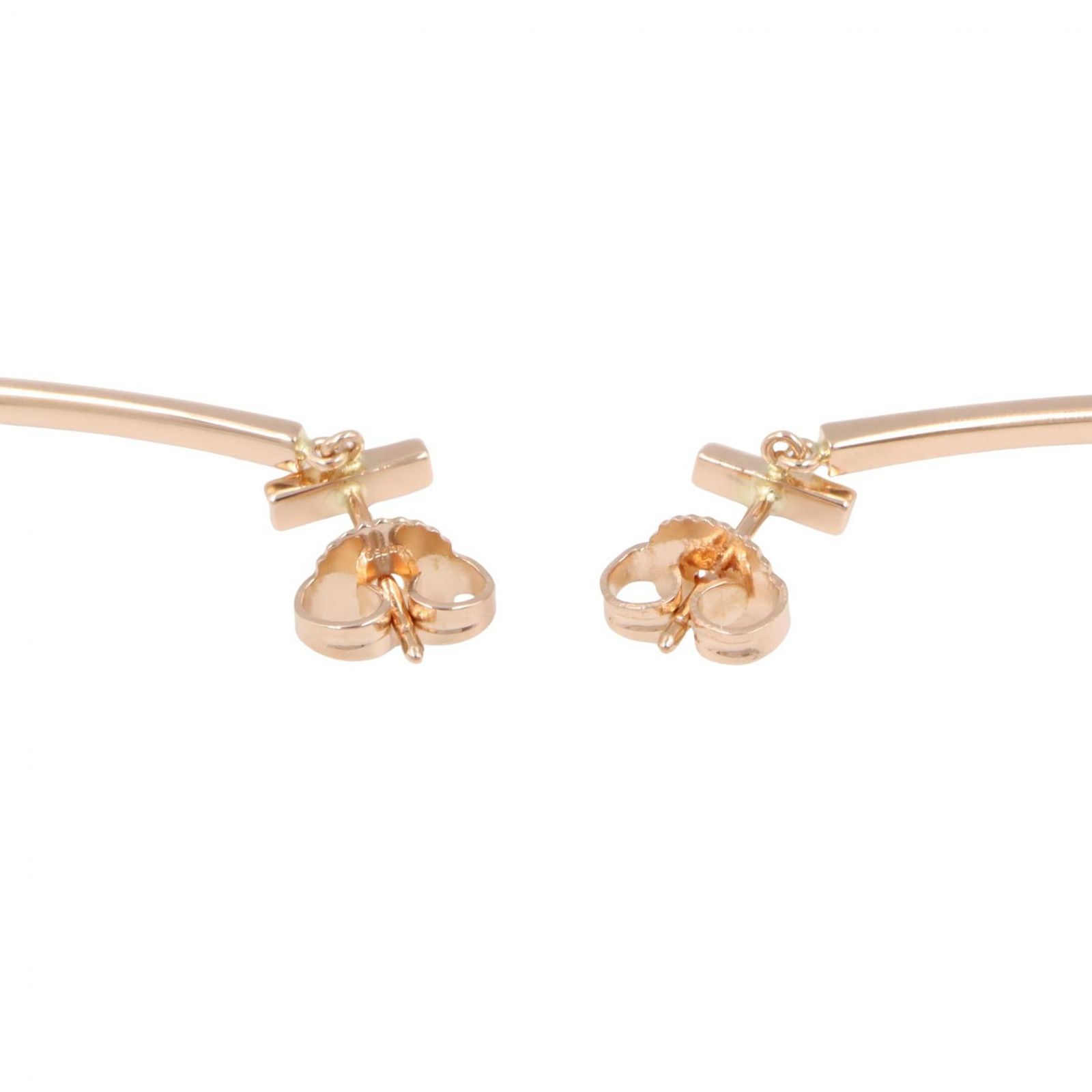 ティファニー TIFFANY＆CO ピアス Tワイヤー バー ピアス K18PG 