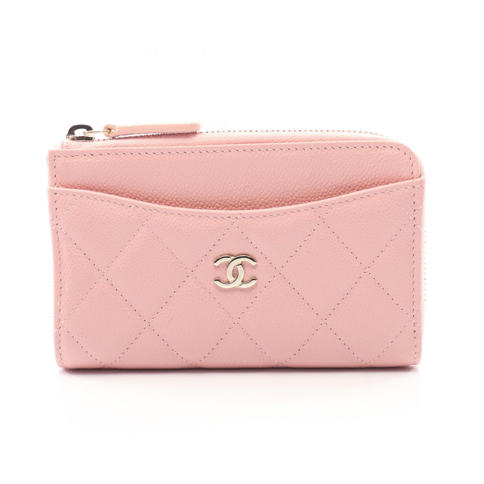 シャネル CHANEL コインケース マトラッセ AP3179 ピンク カーフ（牛革 
