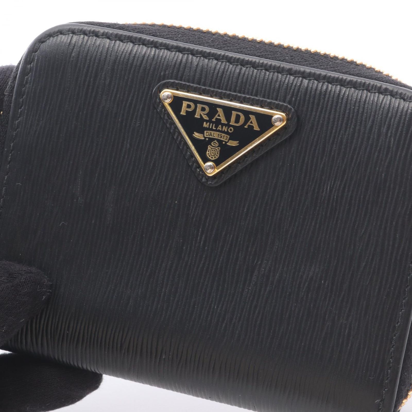プラダ PRADA コインケース VITELLO MOVE 1MM268 ブラック 