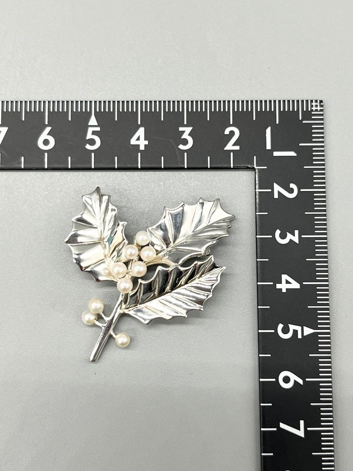 TIFFANY&Co. ティファニー パール リーフ ブローチ シルバー - メルカリ