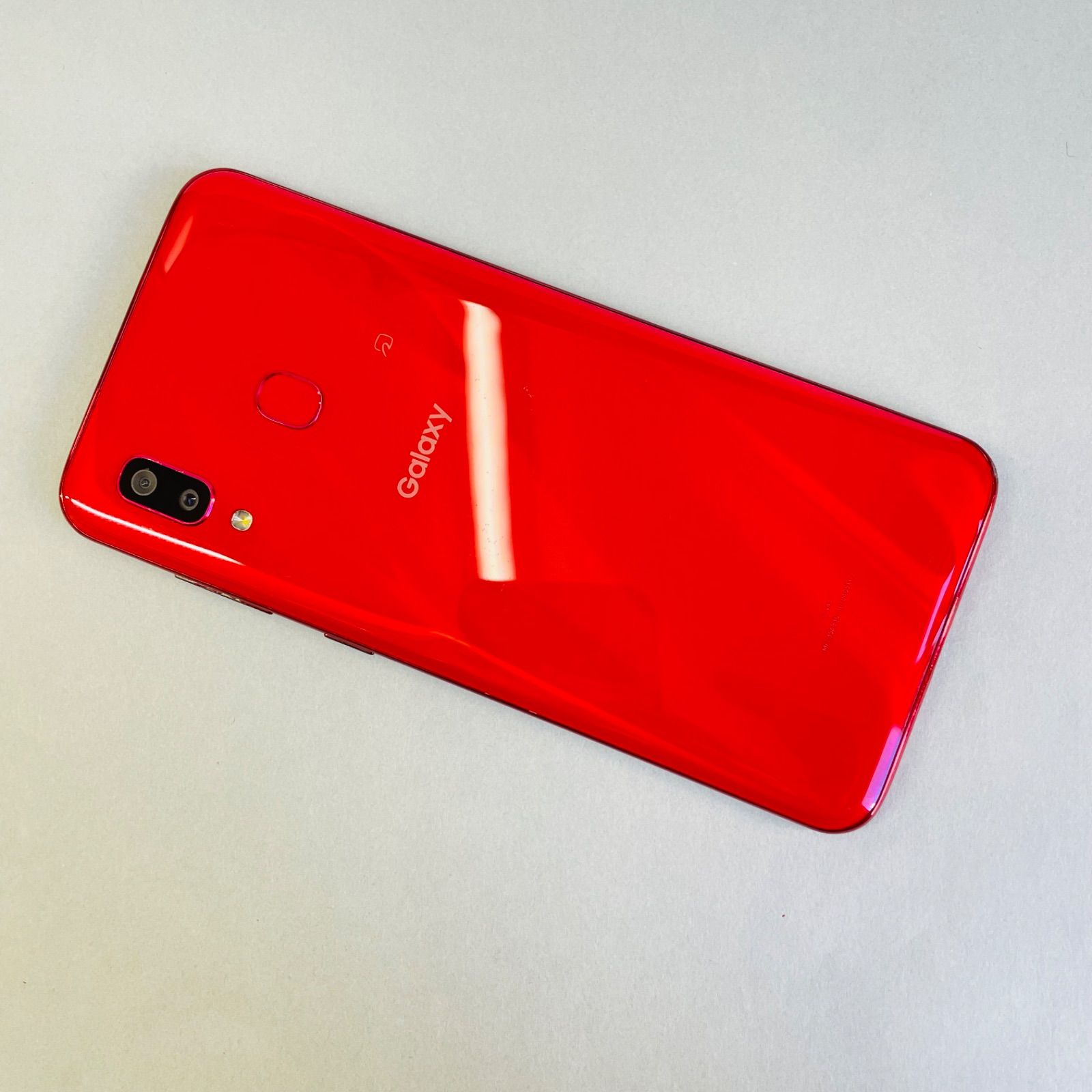 中古】 SCV43 Galaxy A30 レッド SIMフリー 本体 au スマホ