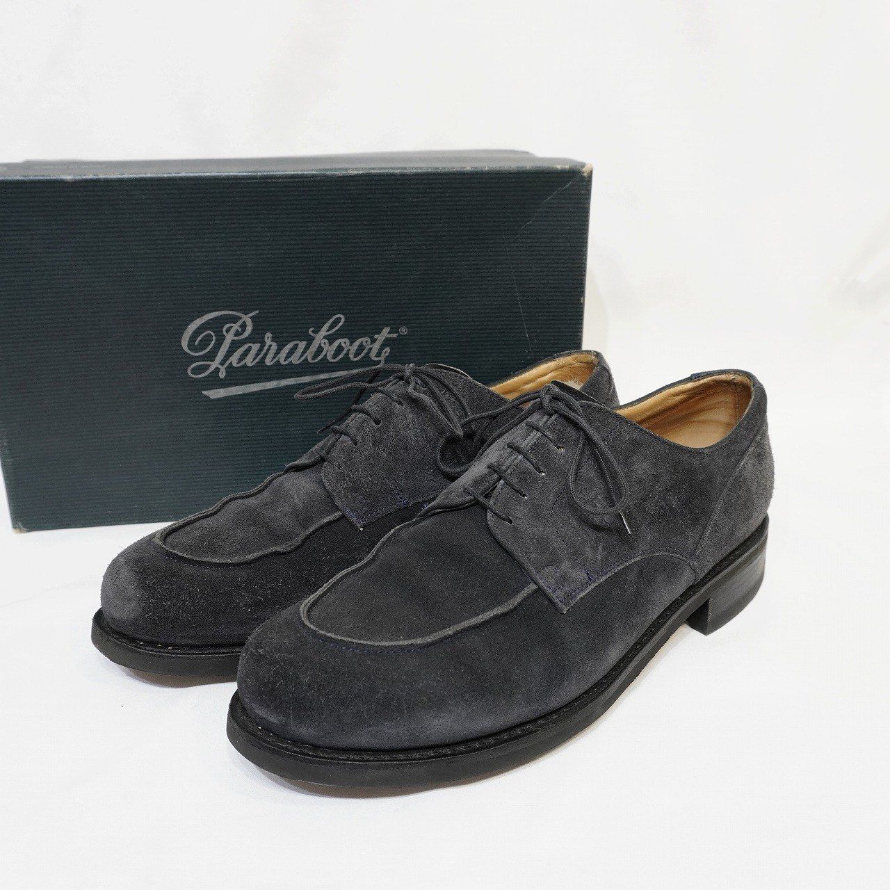パラブーツ　スウェード　paraboot シャンボード　6.5 Paraboot size9 紺 シャンボード スエード CHAMBORD スウェード U