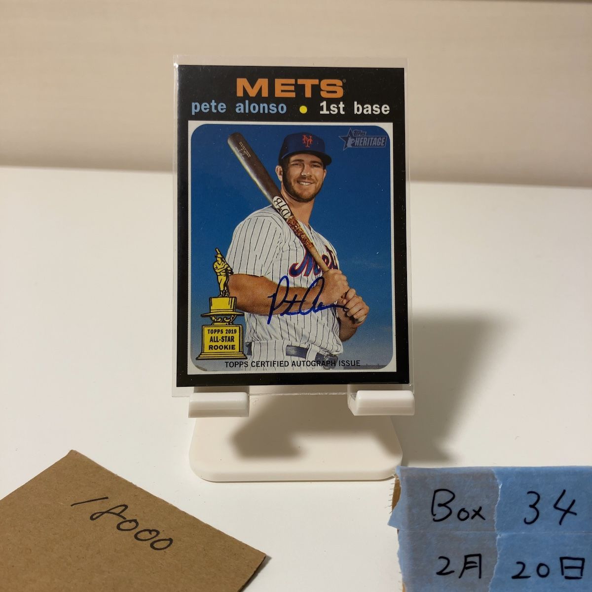 2020 Topps Pete Alonso 直筆サインカード New York Mets Heritage All 