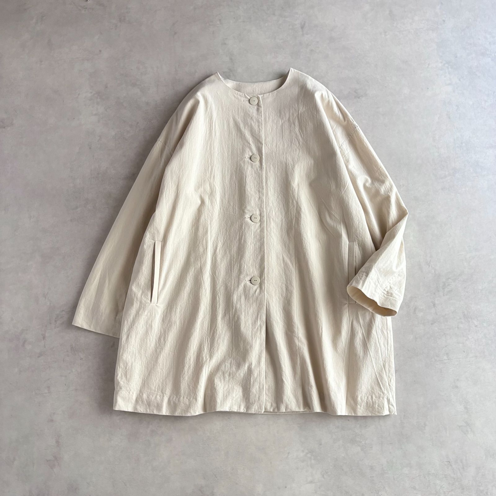 オローネ/TANDY　コットン　ノーカラーコート オローネ TANDEY タンディ / フィルムダンスコート コットン ノー