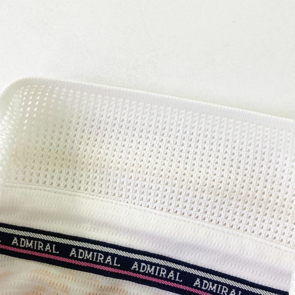 ADMIRAL アドミラル ノースリーブワンピース 新品admiral ポロ golf ADMIRAL アドミラル ノースリーブ ポロ ワンピース ヤシの木 総柄 ホワイト系 M [240101577719] ゴルフウェア レディース