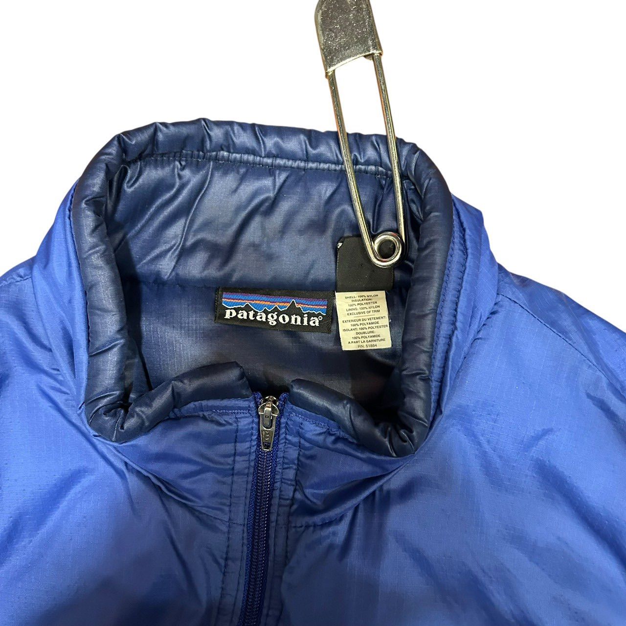 90s ビンテージ パタゴニア パフボールベスト L ブルー USA製 90年代 