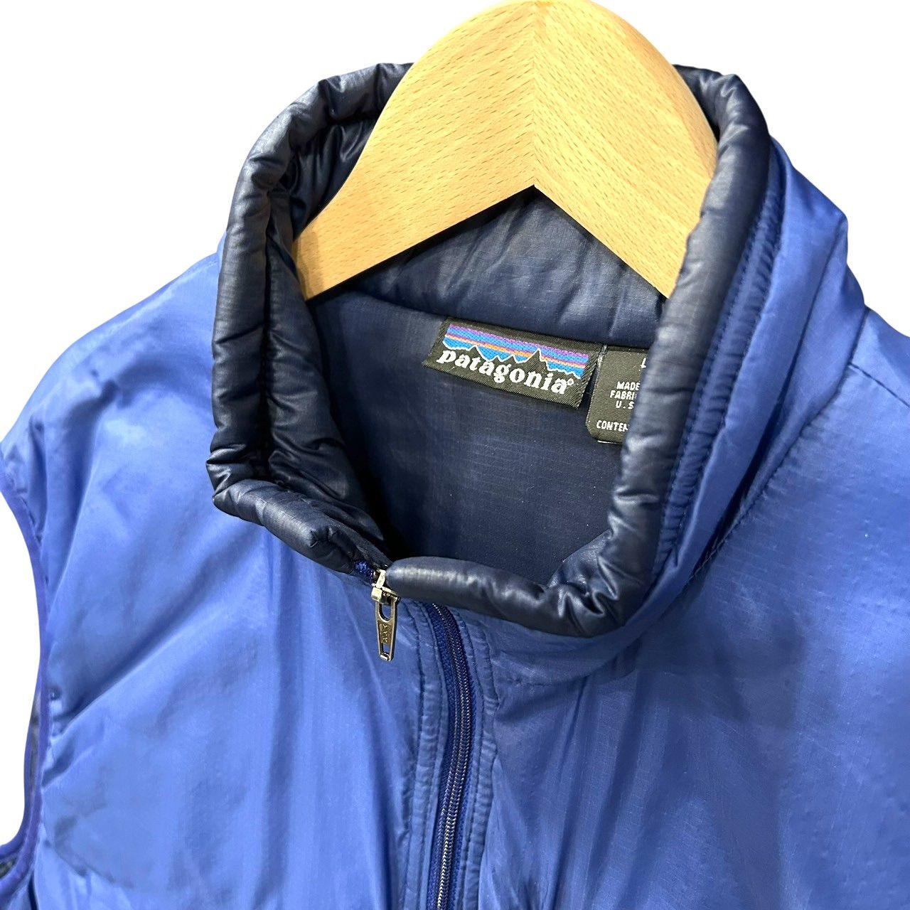 90s ビンテージ パタゴニア パフボールベスト L ブルー USA製 90年代 