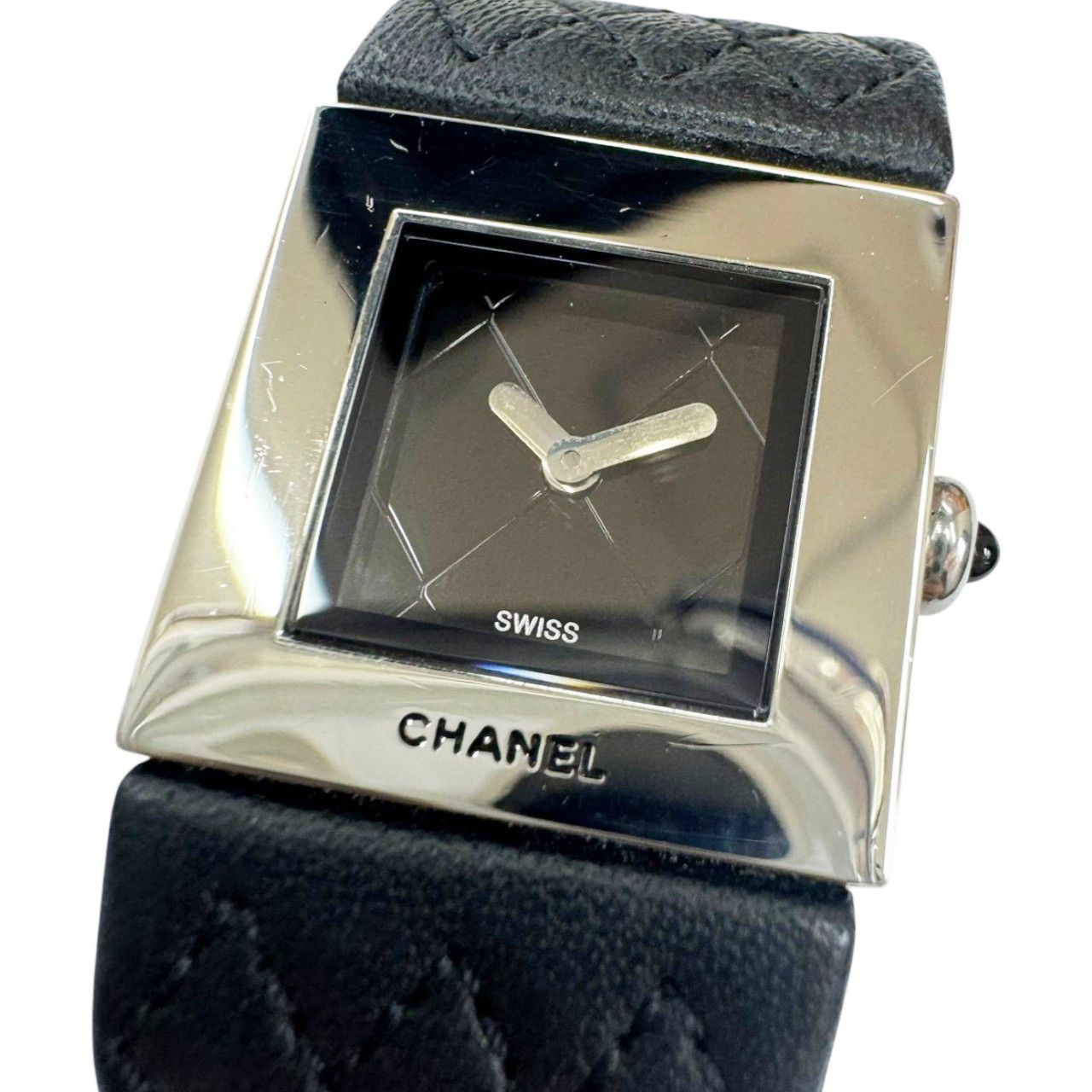 CHANEL シャネル マトラッセウォッチ 黒文字盤 H0116 Q.M.00028 