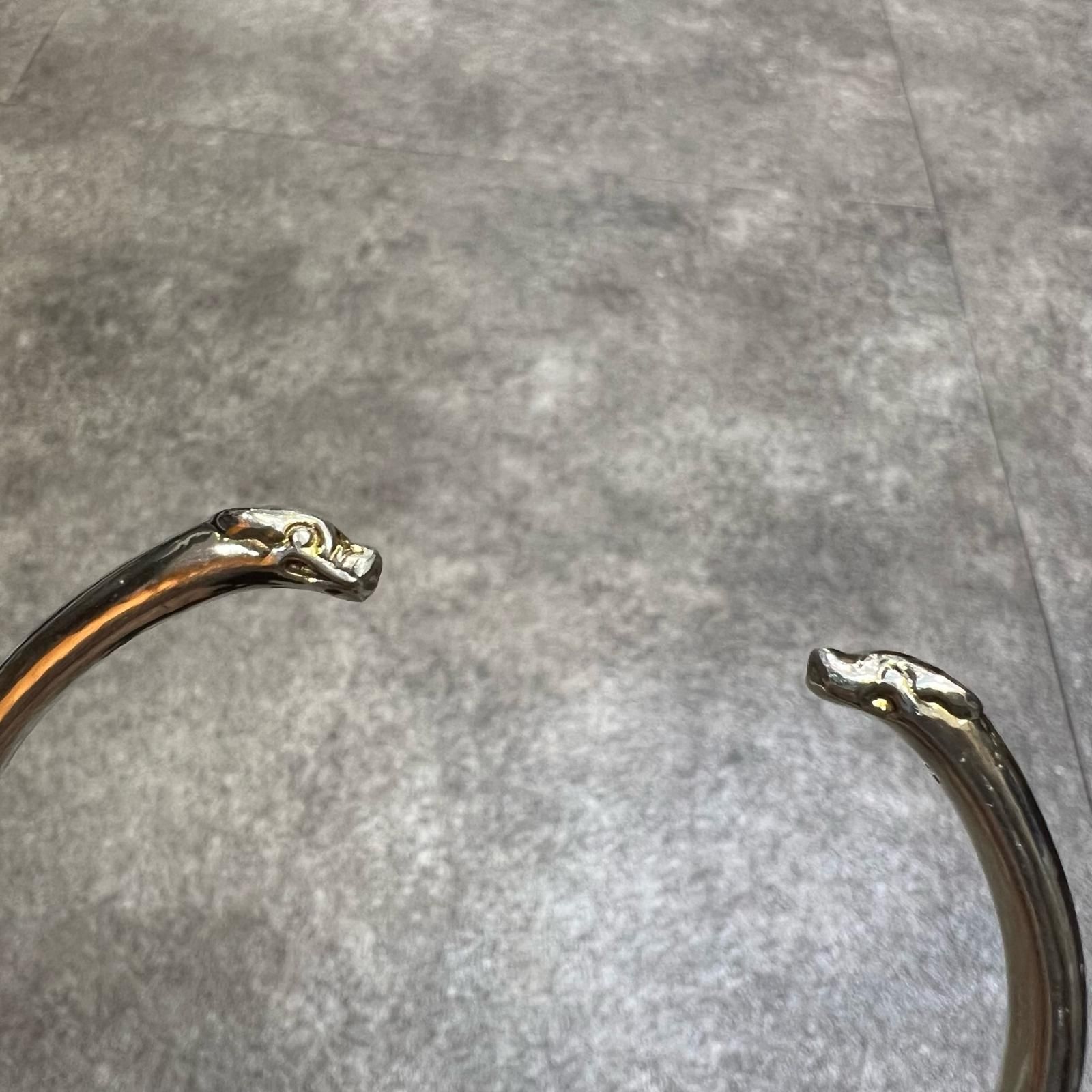 CHROME HEARTS BANGLE DOUBLE DOG バングル ダブルドッグ シルバー