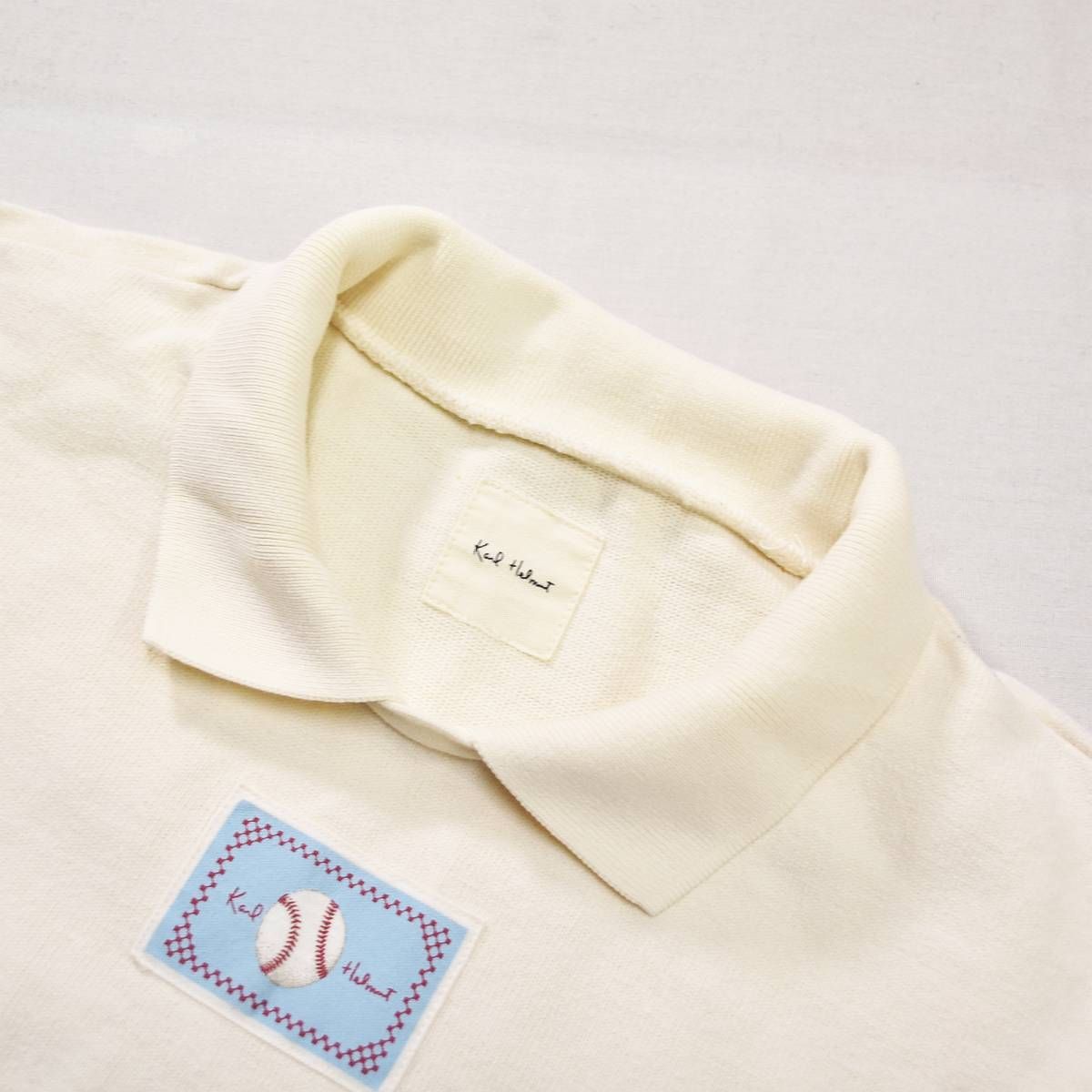 日本製 カールヘルム KARL HELMUT 襟付き ロゴ 刺繍 ワッペン 