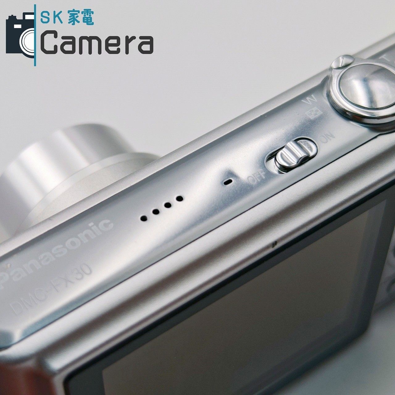 中古】 Panasonic LUMIX DMC-FX30 電池 革ケース付 パナソニック