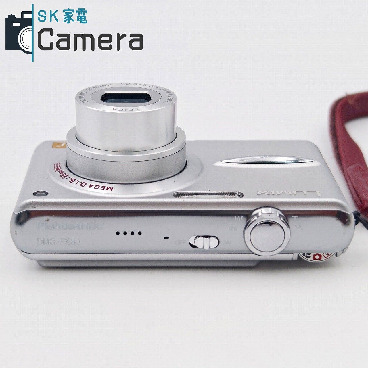 中古】 Panasonic LUMIX DMC-FX30 電池 革ケース付 パナソニック