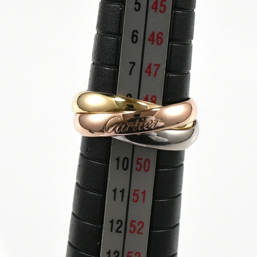カルティエ 750トリニティリング スリーカラー 50 K18 クラシック カルティエ 750トリニティリング スリーカラー 50 K18 クラシック