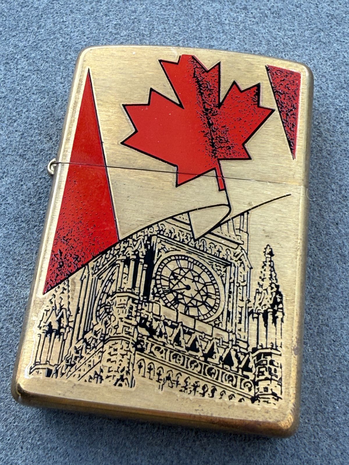 D【アンティーク】Zippo ジッポー カナダコレクション canada 2001
