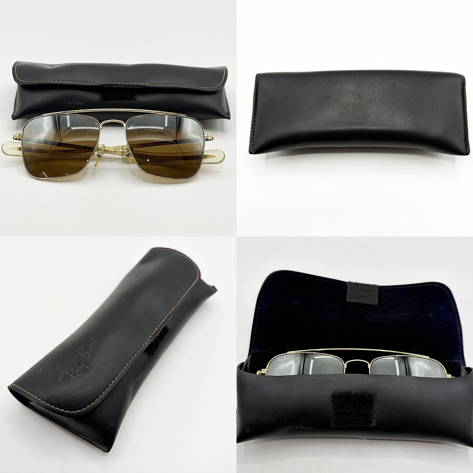 Ray-Ban B&L USA Caravan 52□16 ゴールド ツーブリッジ サングラス 
