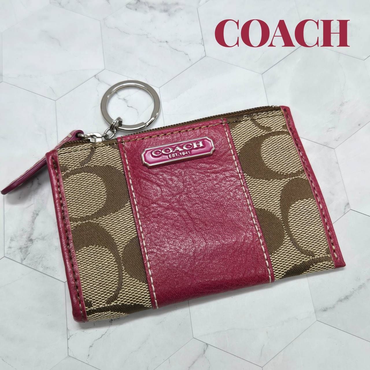 COACH コーチ キーケース キーリング コインケース シグネチャー 