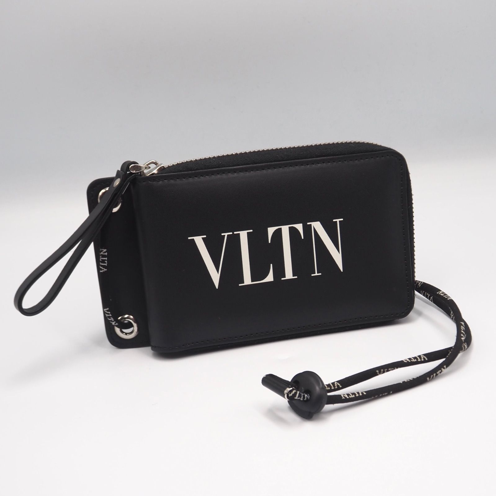 【美品】VALENTINO ガラヴァーニ ネックホルダー ウォレット レザー ブラック ヴァレンティノ 21,285円