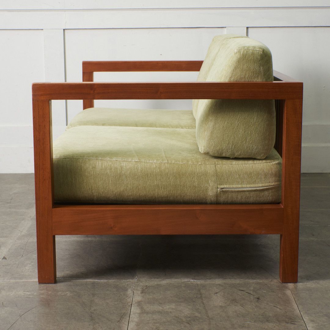 木製 ラブソファ