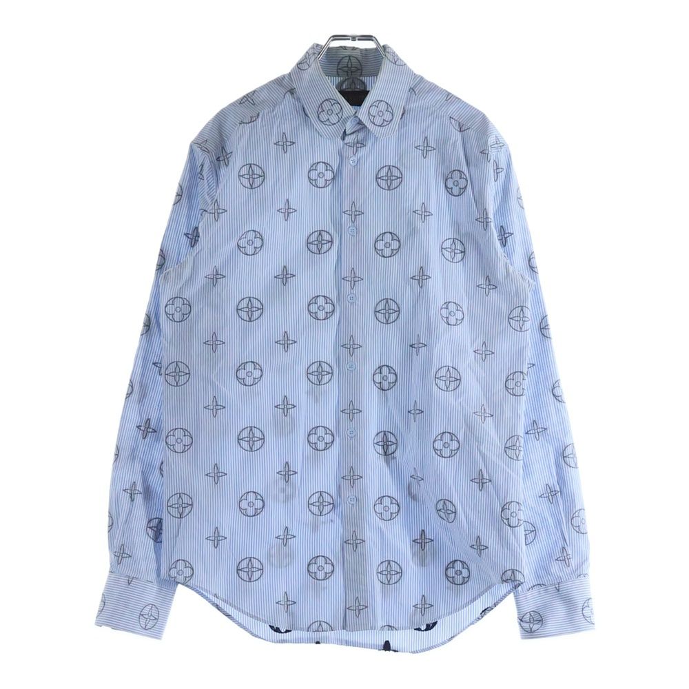LOUIS VUITTON (ルイヴィトン) 21SS モノグラム総柄ストライプ長袖