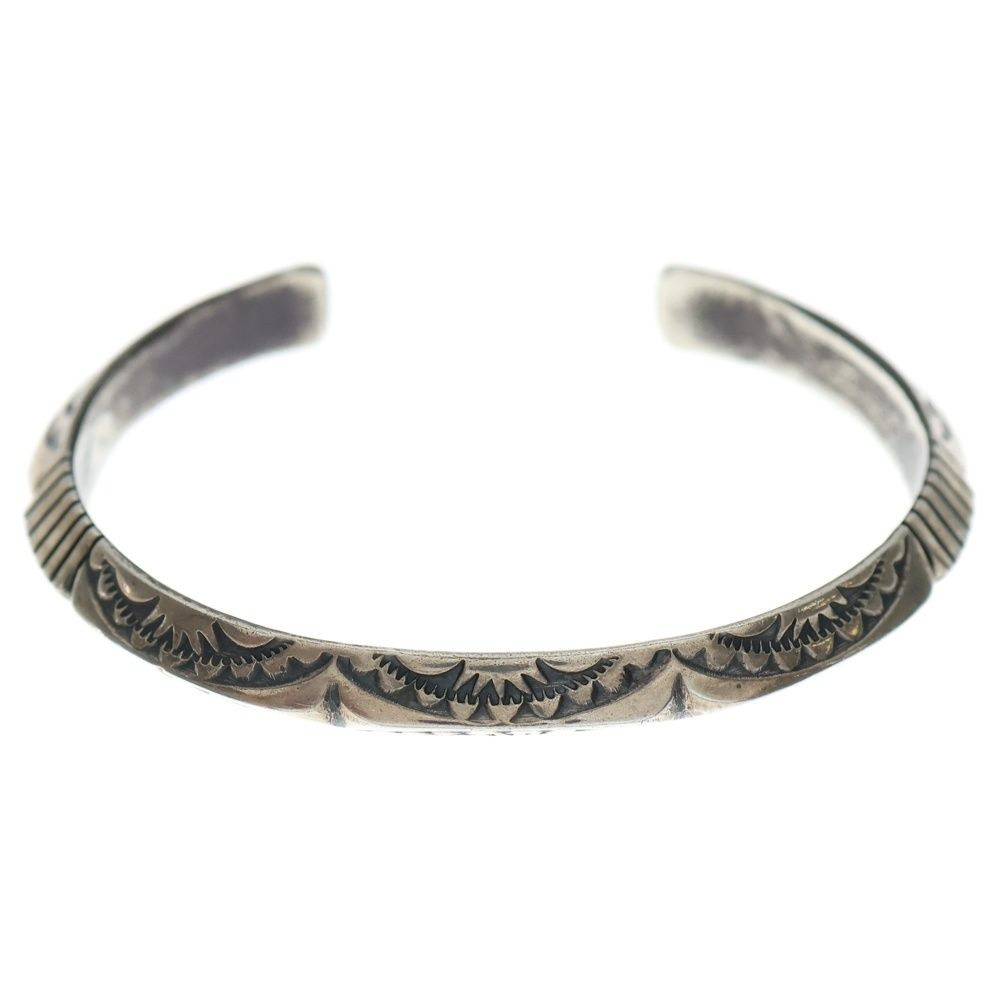 INDIAN JEWELRY (Indian Jewelry) Navajo Inlay Bangle by Geneva & Kevin Ramone Silver