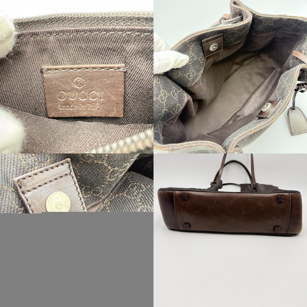 GUCCI（グッチ）GGキャンバス トートバッグ ブラウン キャンバス GUCCI 