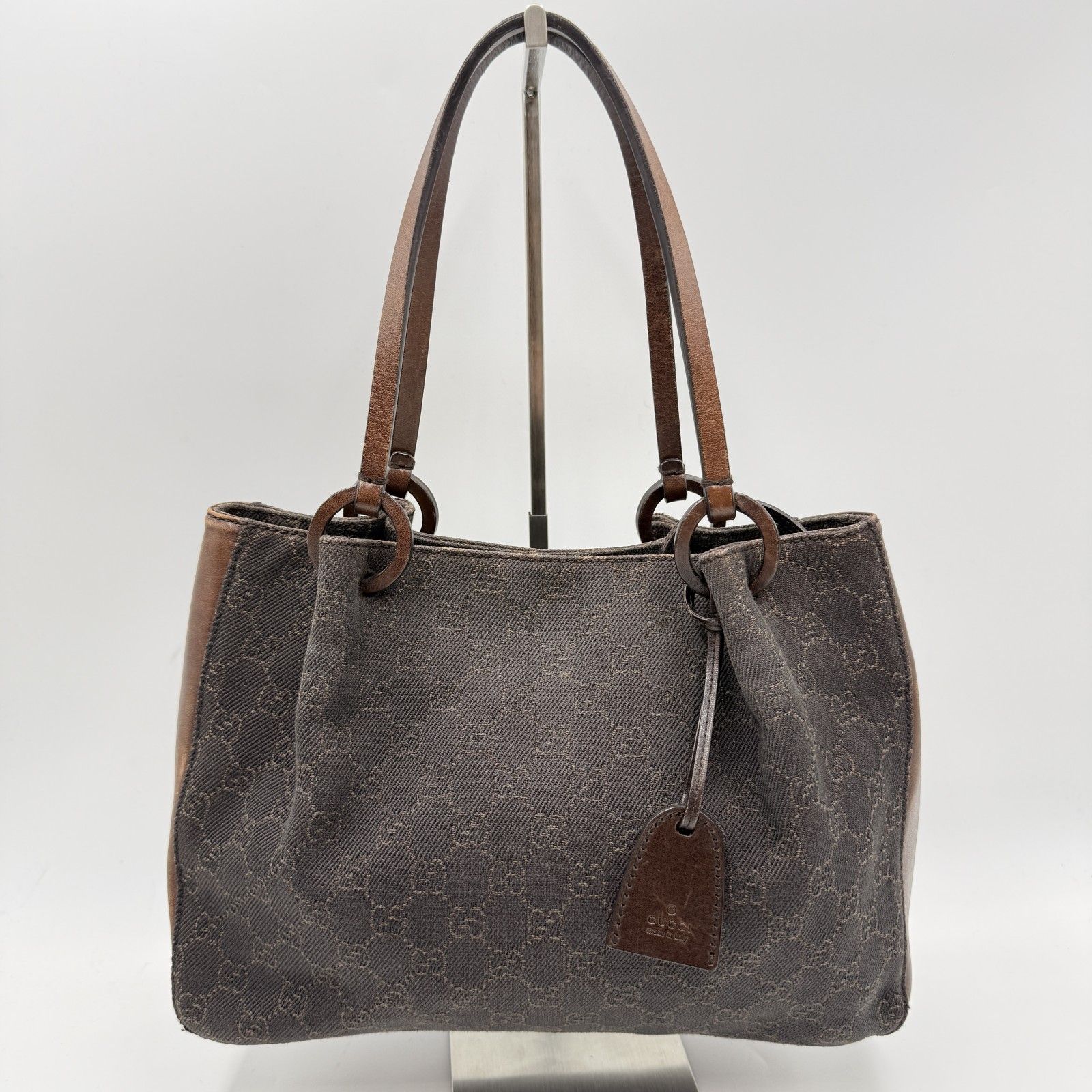 GUCCI（グッチ）GGキャンバス トートバッグ ブラウン キャンバス 
