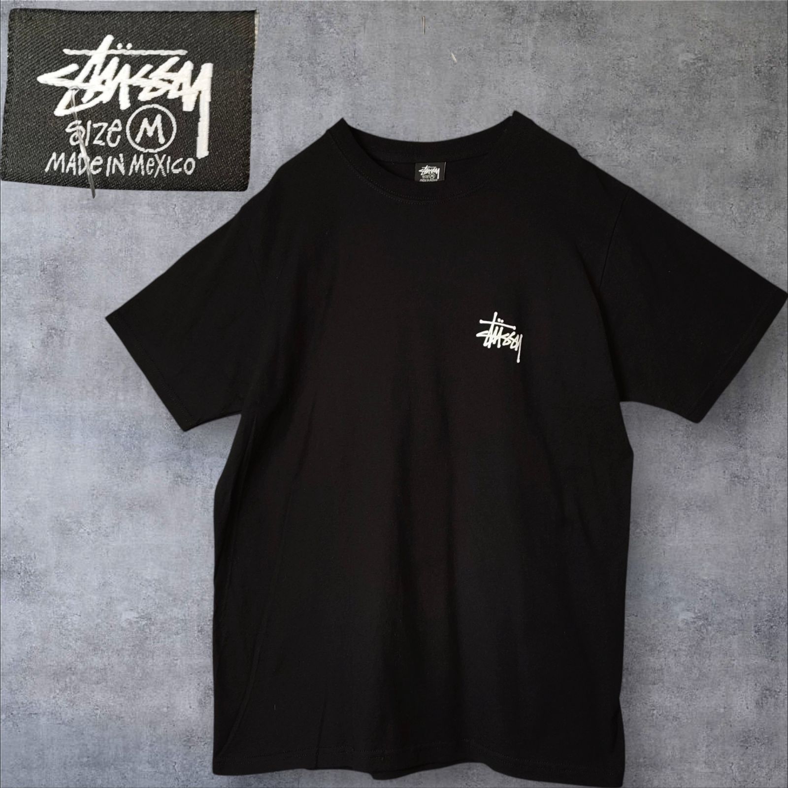 STUSSY Basic Logo Tee Black M 2010s Vintage 130 ステューシー 