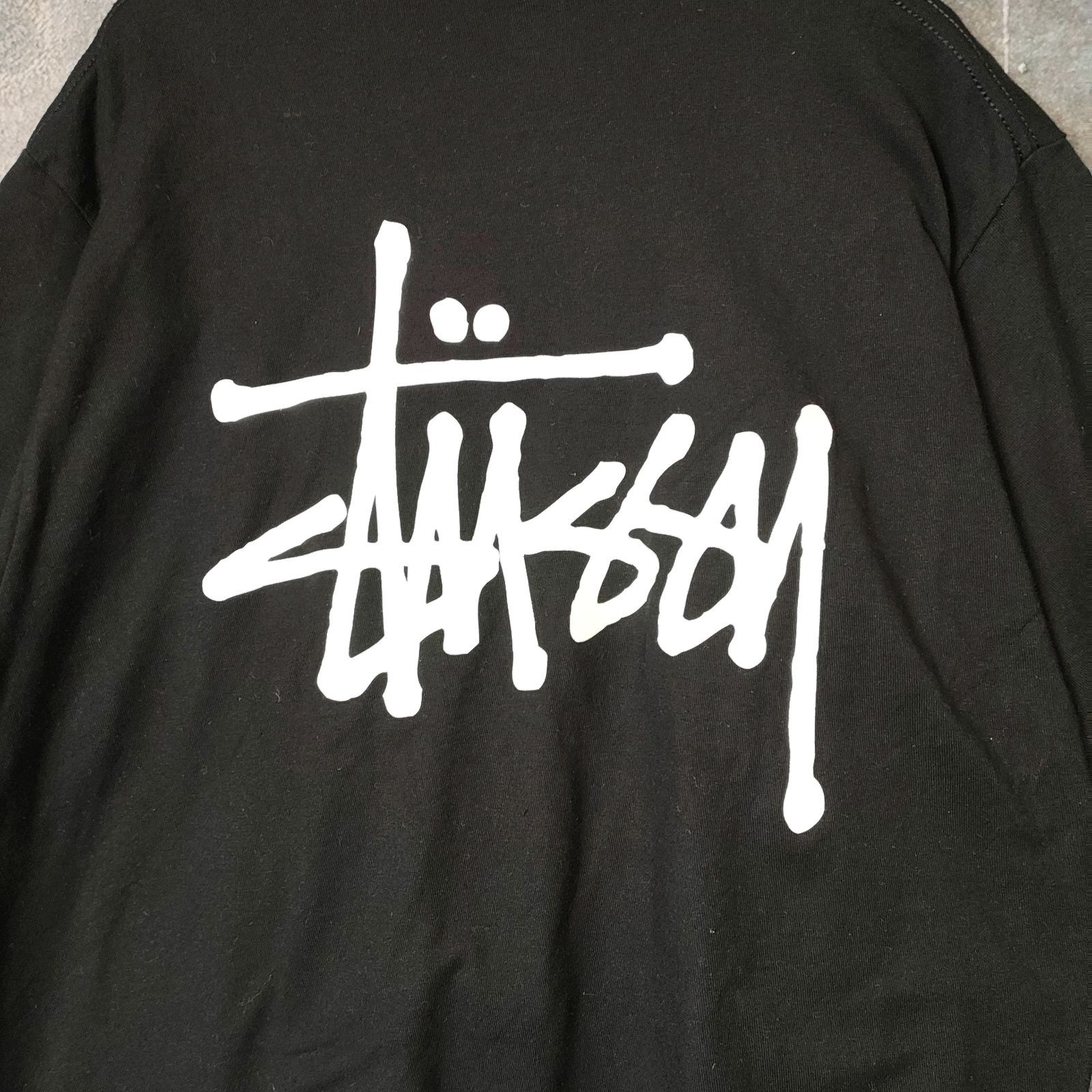 STUSSY Basic Logo Tee Black M 2010s Vintage 130 ステューシー 