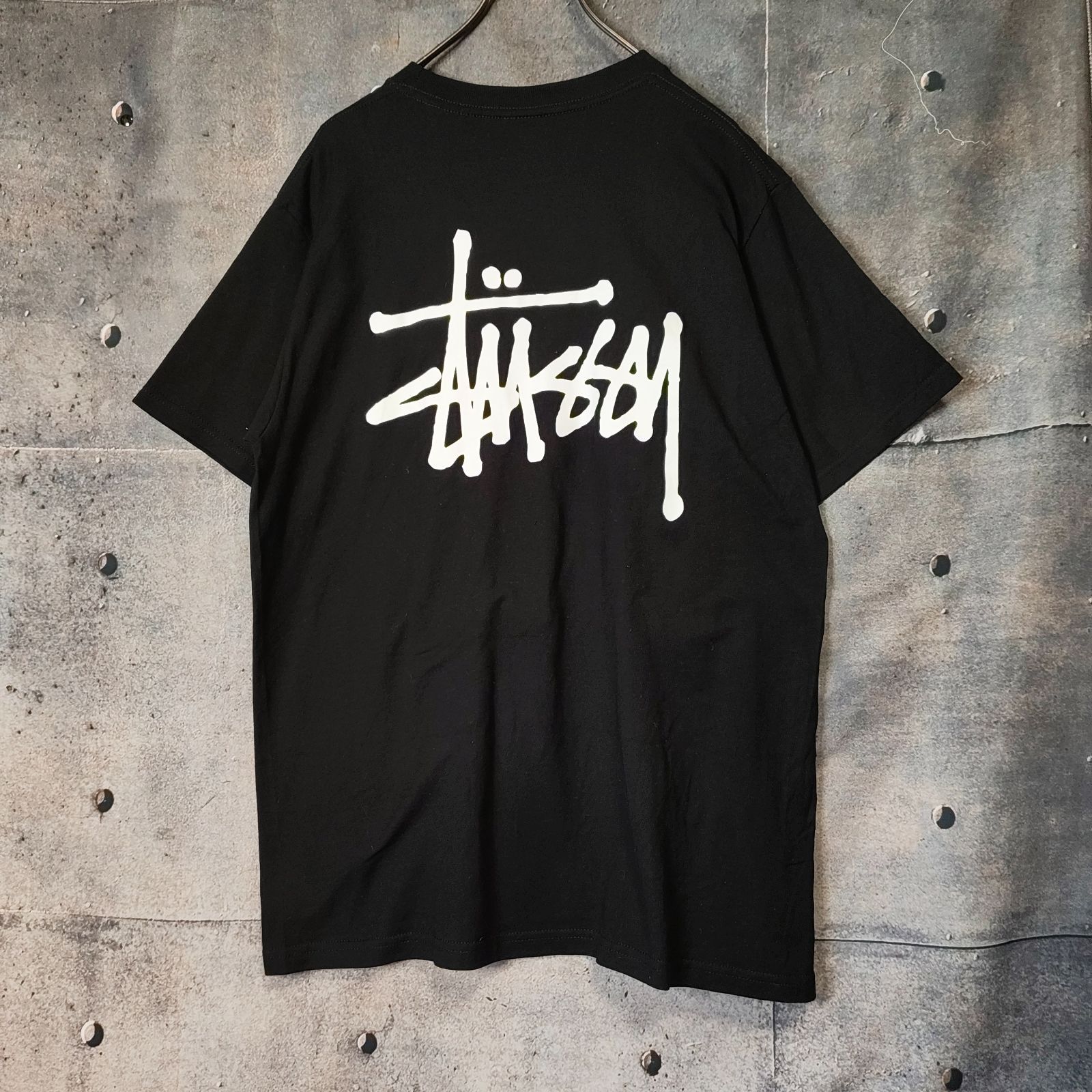 STUSSY Basic Logo Tee Black M 2010s Vintage 130 ステューシー 