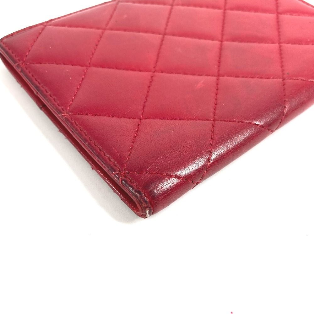CHANEL シャネル パスポートケース CC ココマーク ロゴ マトラッセ