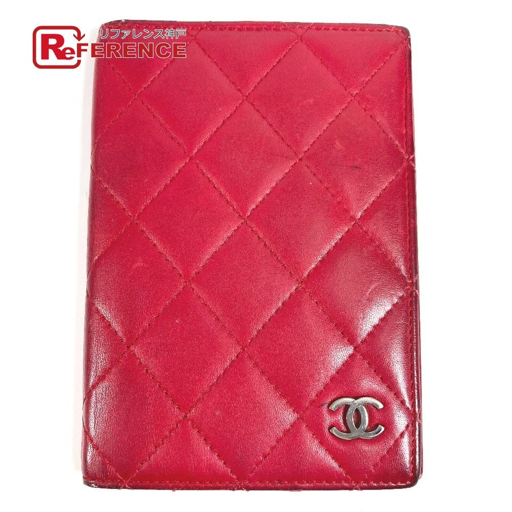 CHANEL シャネル パスポートケース CC ココマーク ロゴ マトラッセ
