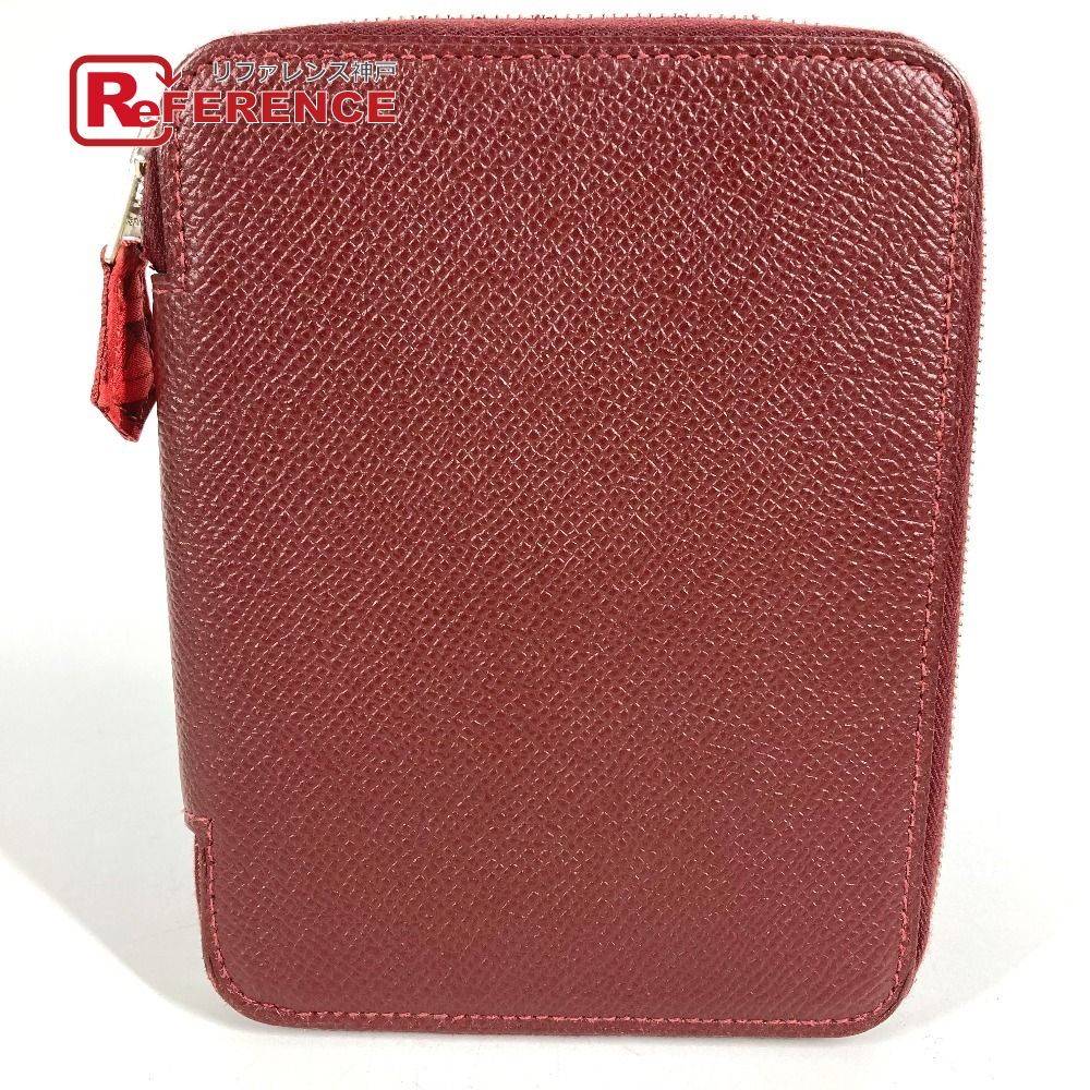 HERMES エルメス手帳カバーシルクインジップブリックオレンジ手帳