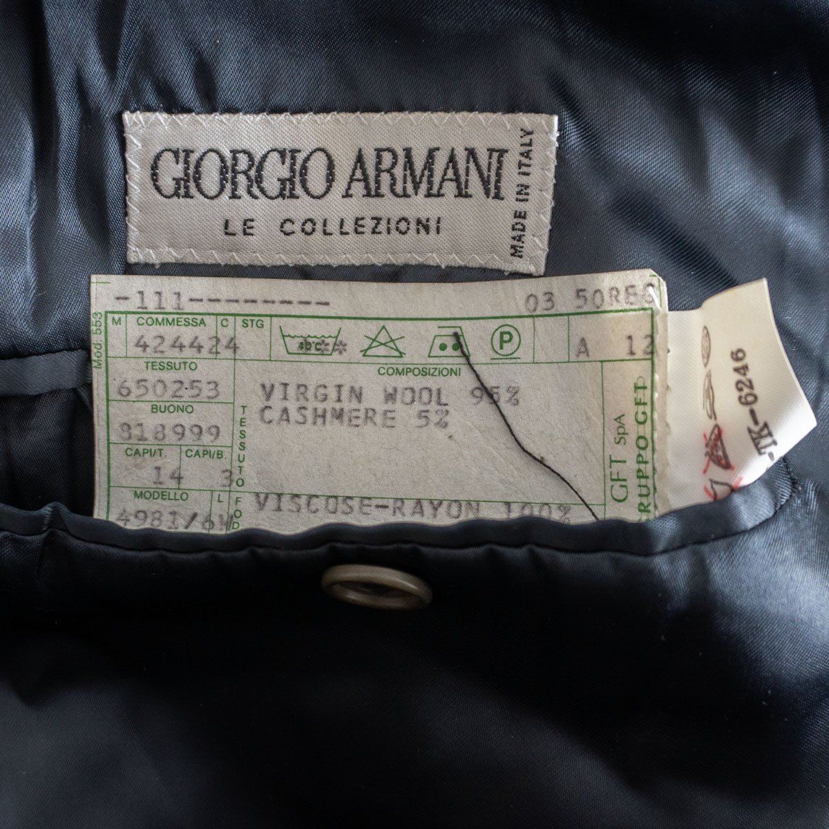 90s/アーカイブ】GIORGIO ARMANI【ウール カシミヤ ダブル ブレスト