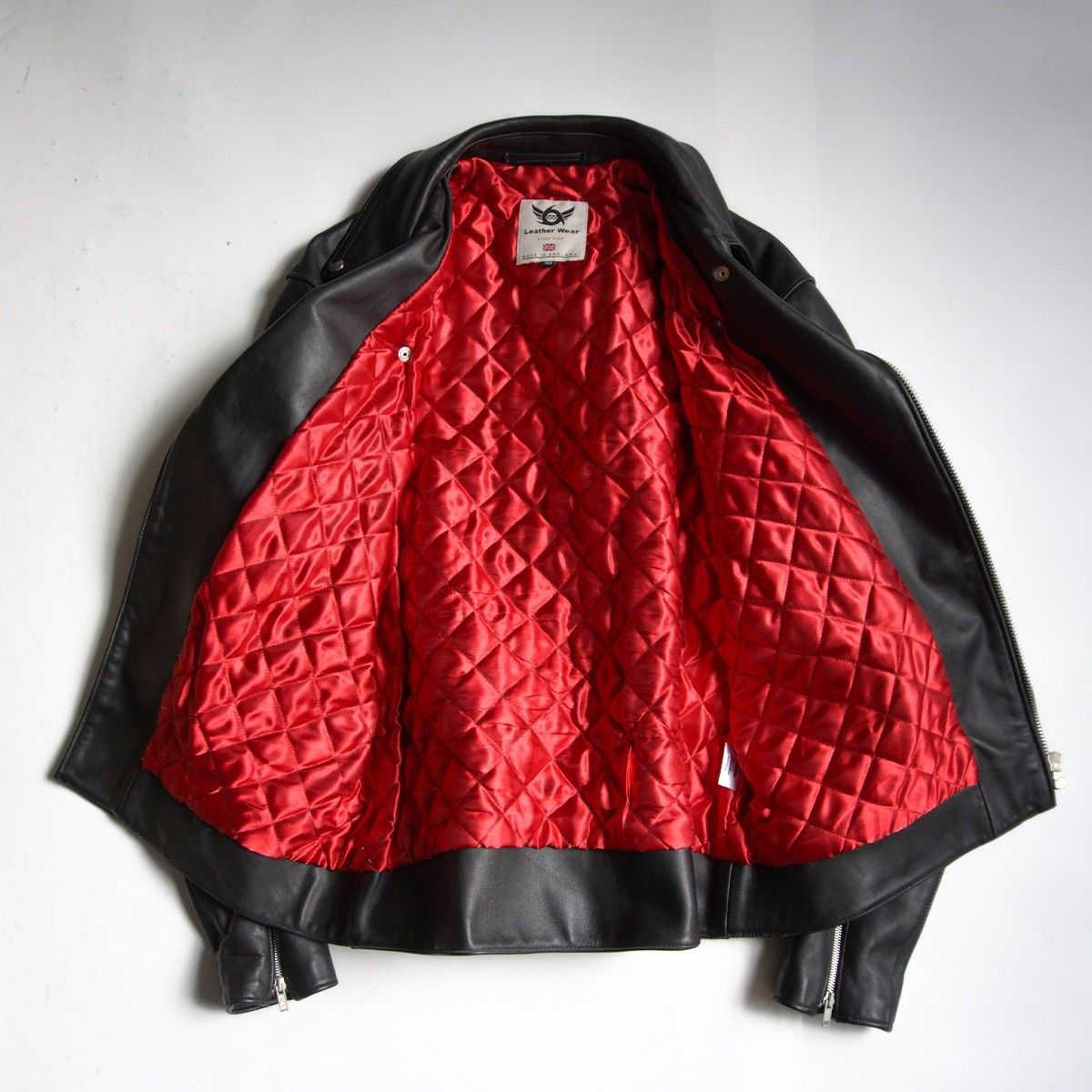 【美品/ビッグサイズ】666 triple six【ステアハイド UK サイドベルト ダブルライダースジャケット】42 レザー トリプルシックス 26030034 美品/ビッグサイズ】666 triple six【ステアハイド UK サイドベルト