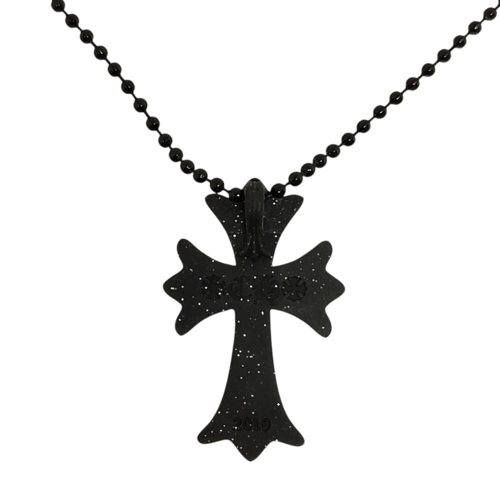 Chrome Hearts クロムハーツ クロス ラバー ネックレス F ブラック 