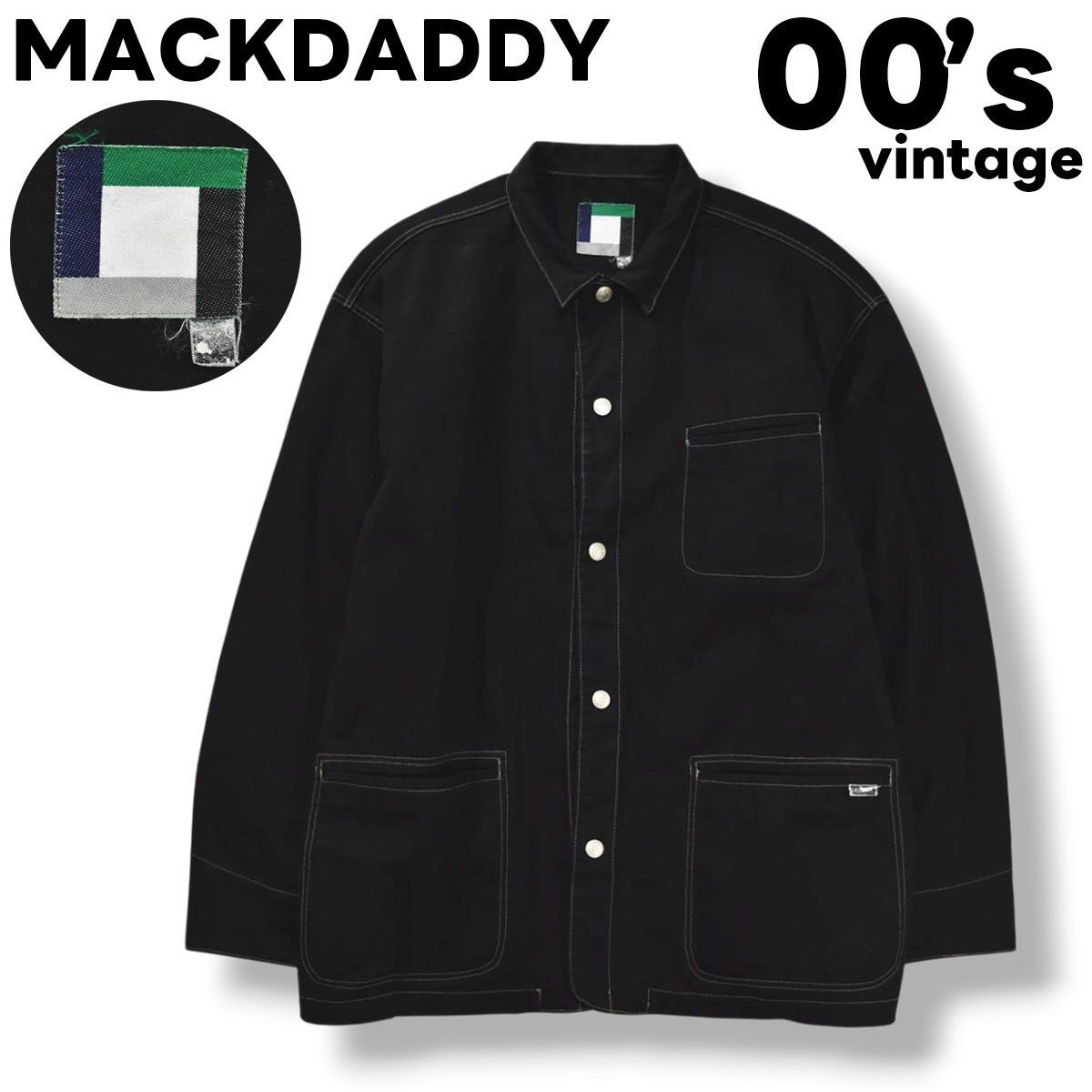 希少】 00s ヴィンテージ マックダディ MACKDADDY カバーオール ワーク 