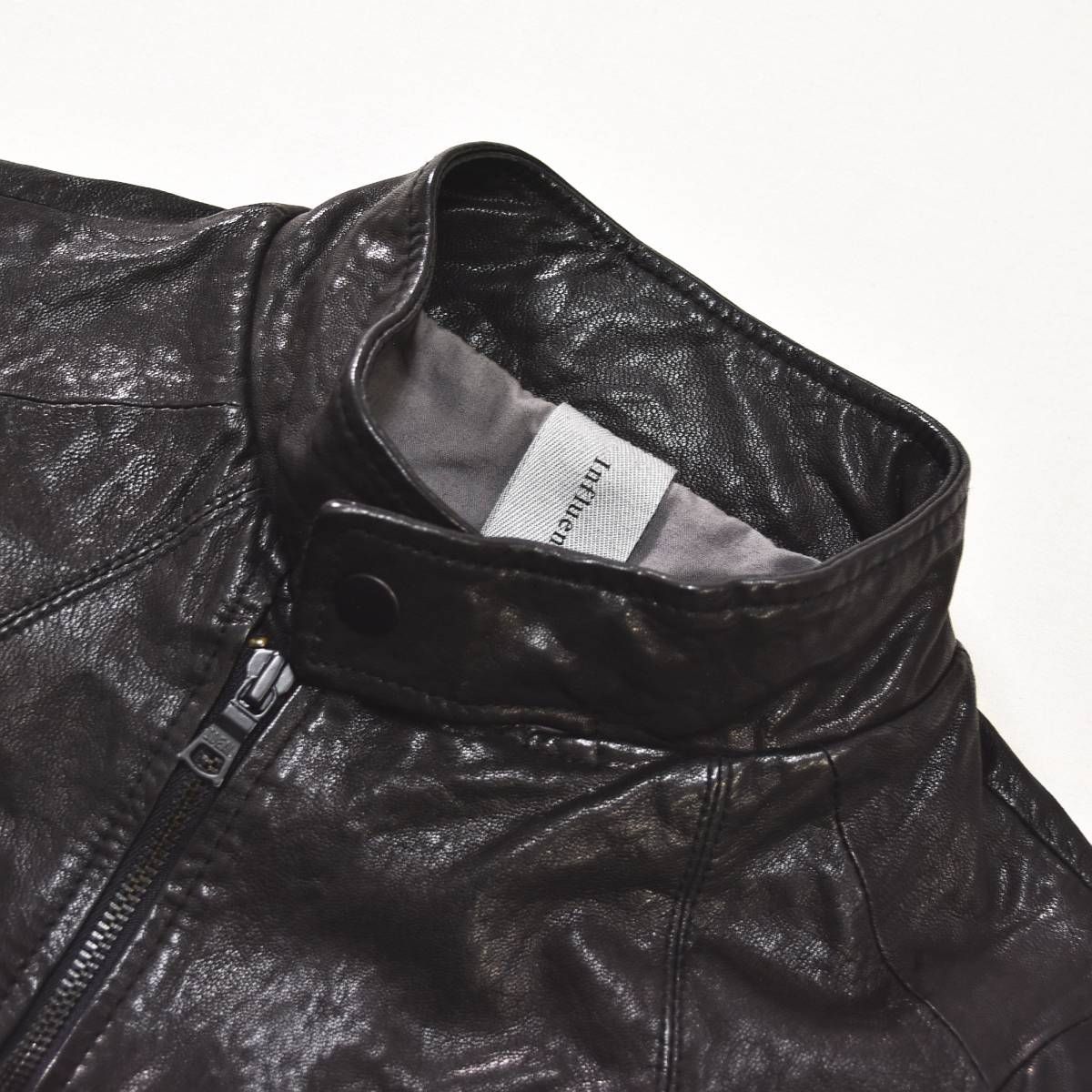 本革】 インフルエンス influence 山羊革 ゴート レザー シングル 