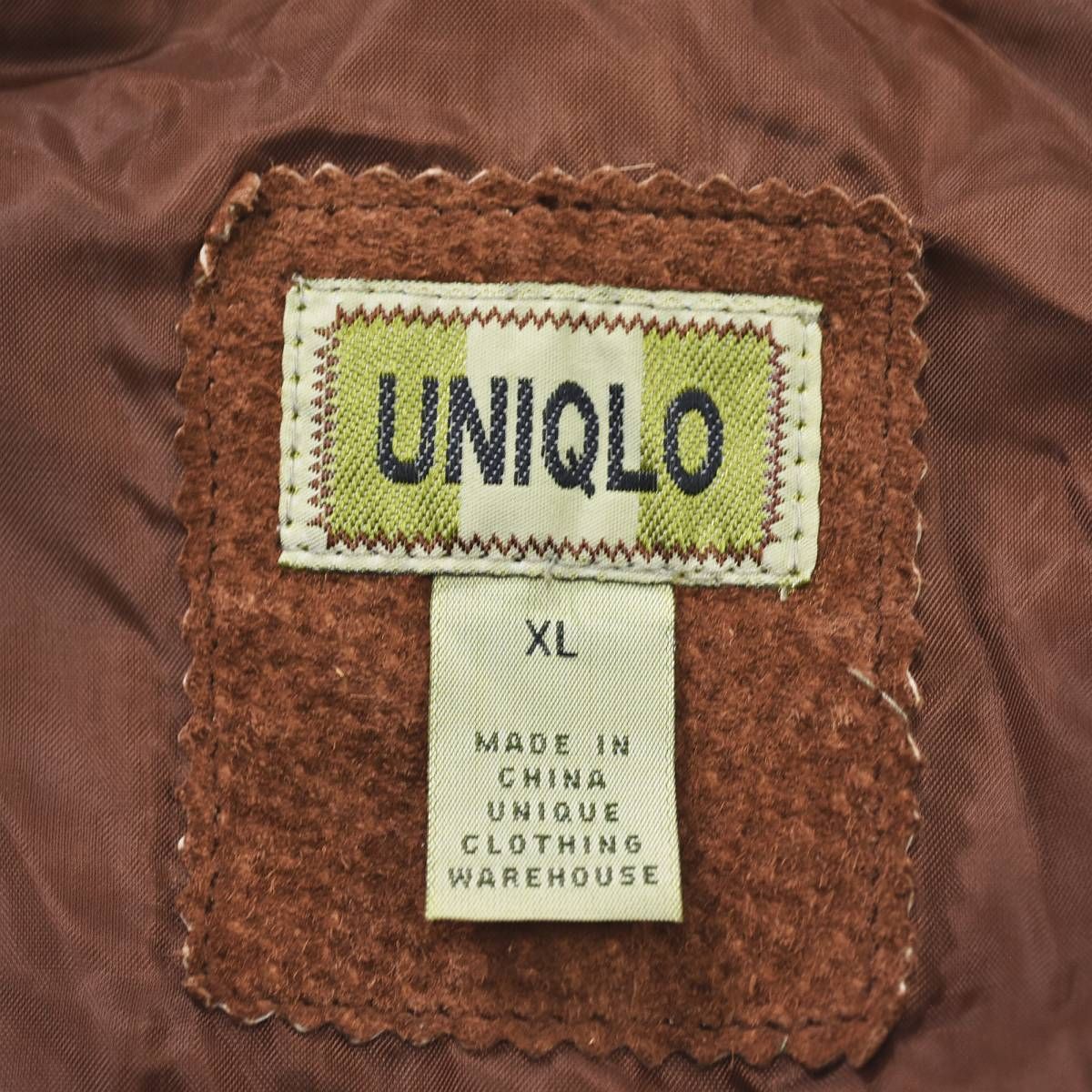 90'Sオールドユニクロ ピッグスキン スエードジャケット UNIQLO