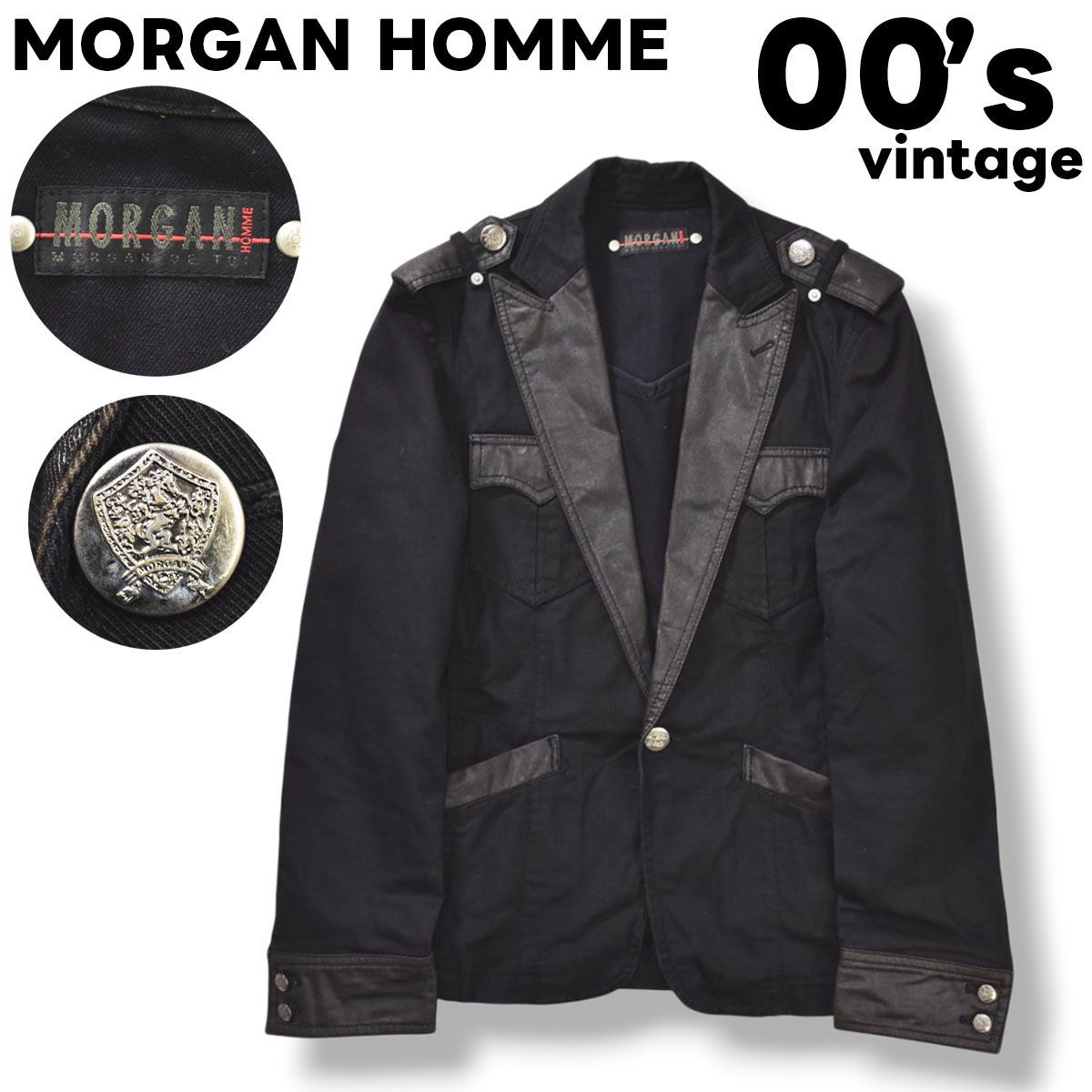 00s archive モルガン オム MORGAN HOMME モード カジュアル デザイン 