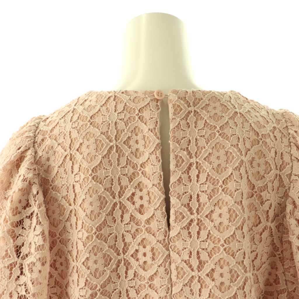 ツルバイマリコオイカワ 24SS ペプラムブラウス レース 36 TSURU by Mariko Oikawa（ツルバイマリコオイカワ） 美品 Queenie