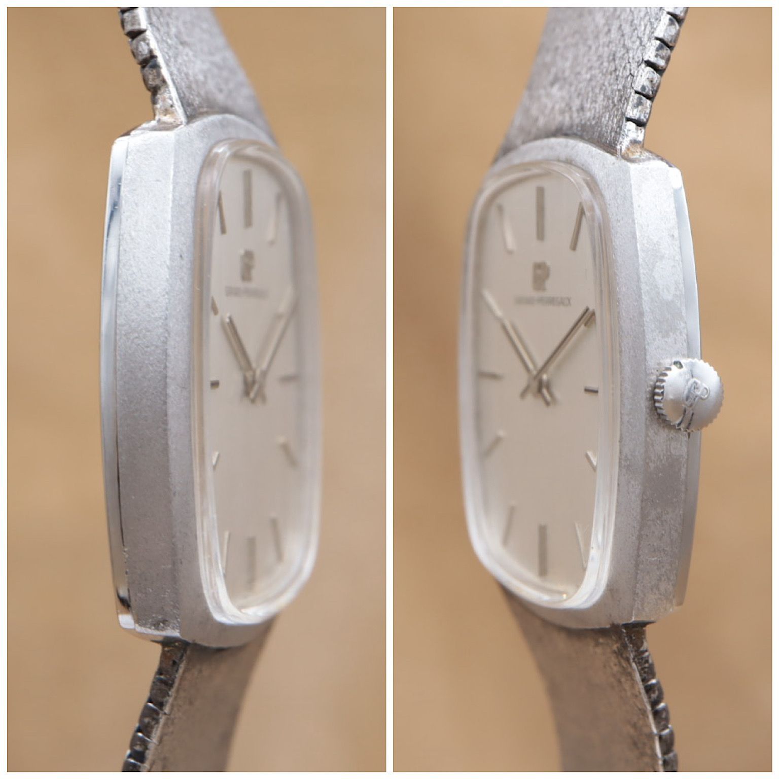 ジラールペルゴ GIRARD-PERREGAUX 手巻き シルバー 925ブレス メッシュ